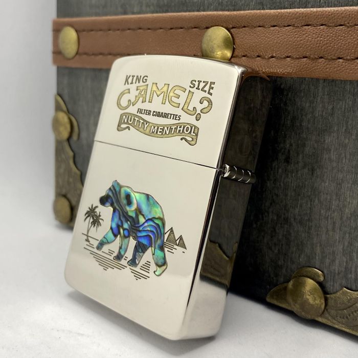 Бензинова запальничка Zorro "Camel Перламутр"