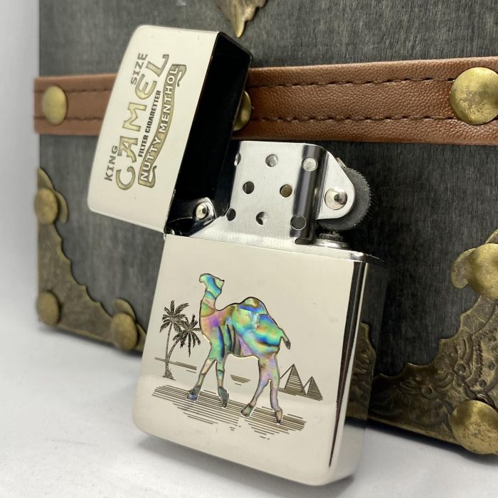 Бензинова запальничка Zorro "Camel Перламутр"