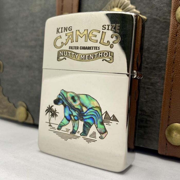 Бензинова запальничка Zorro "Camel Перламутр"