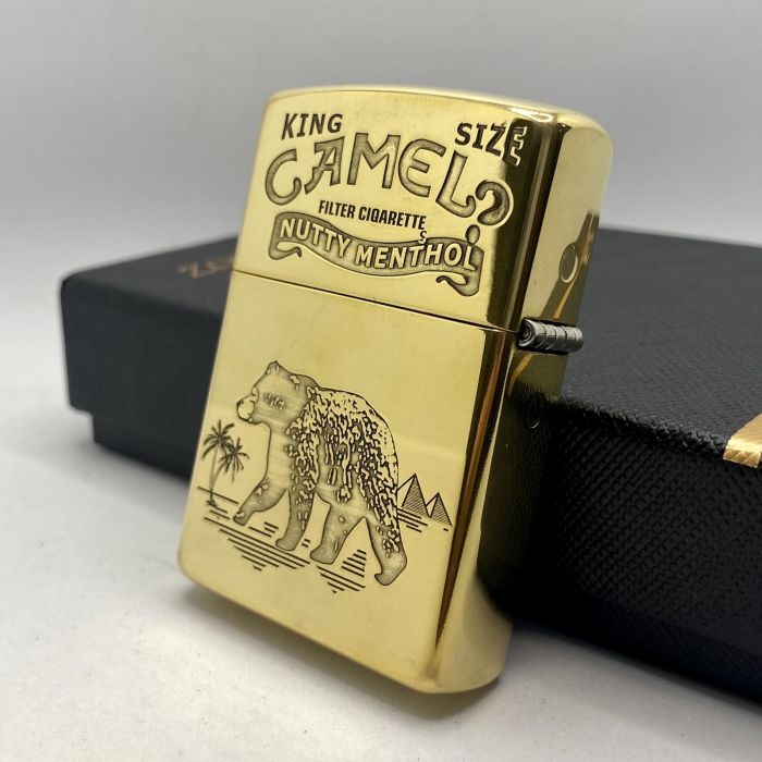 Бензинова запальничка Zorro "Золотий Верблюд" (Camel King)