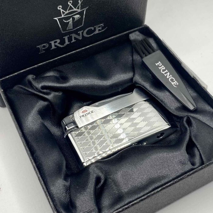 Газова запальничка Prince micro 88e "Silver Grid" (Срібна Сітка)