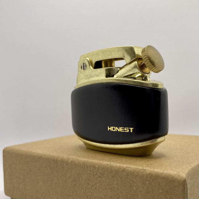 Бензинова Запальничка HONEST Темно коричневое дерево