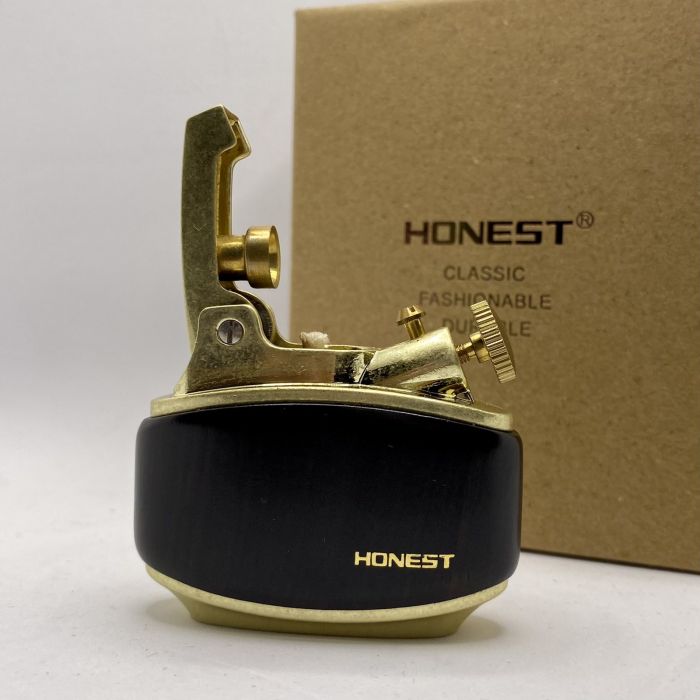 Бензинова Запальничка HONEST Темно коричневое дерево