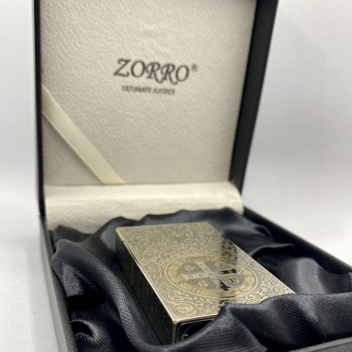 Бензинова Запальничка ZORRO Оздоблене Світло