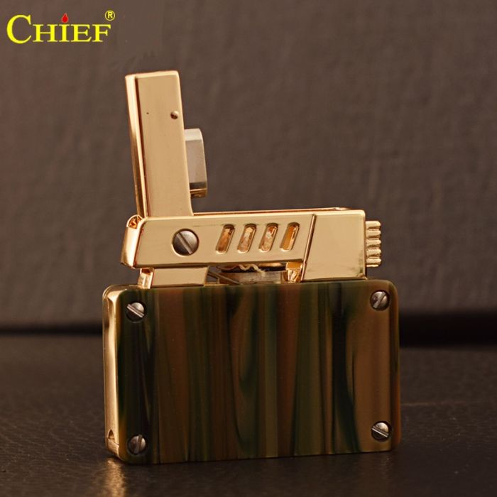 Бензинова Запальничка Chief з візерунком у відтінках осіннього лісу