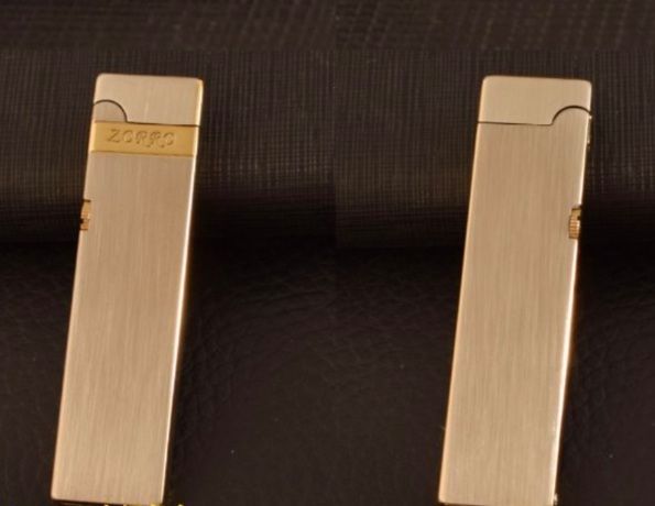 Бензинова Запальничка ZORRO Slim (Тонка) — Матовий Рожеве Золото