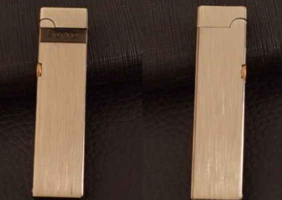 Елегантна Бензинова Запальничка ZORRO Slim (Тонка) — Матовий Золотистий (Шампань)