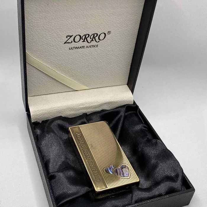 Бензинова запальничка Zorro "Серце до Серця" або Zorro "Heart to Heart"
