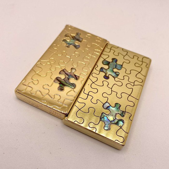 Бензинова запальничка Zorro Puzzle Gold (Золотий Пазл)