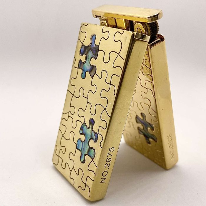 Бензинова запальничка Zorro Puzzle Gold (Золотий Пазл)
