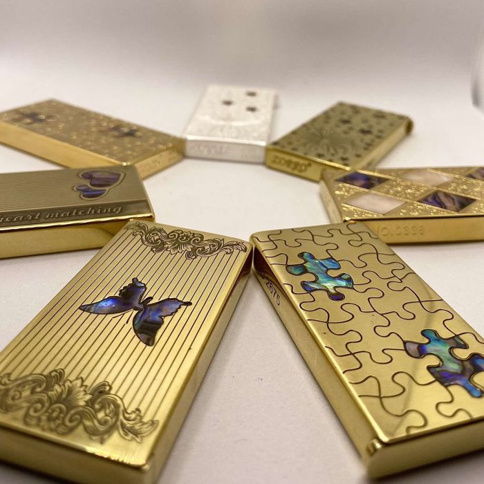 Бензинова запальничка Zorro Puzzle Gold (Золотий Пазл)