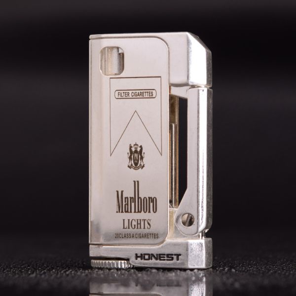 Запальничка HONEST бензинова Marlboro колір Silver