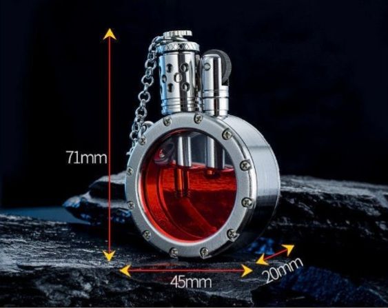 Вінтажна бензинова запальничка сріблястого кольору