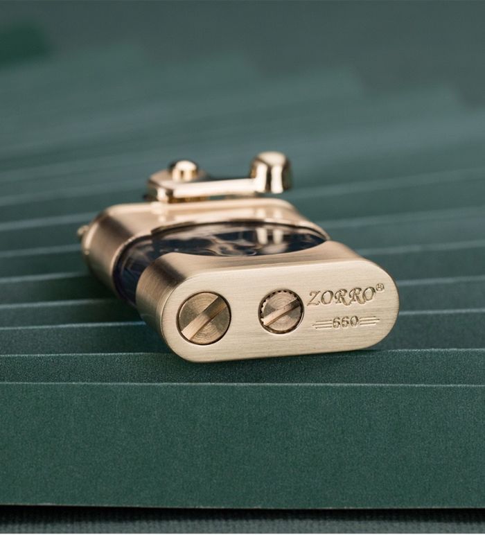 Запальничка ZORRO в ретро стилі Gold