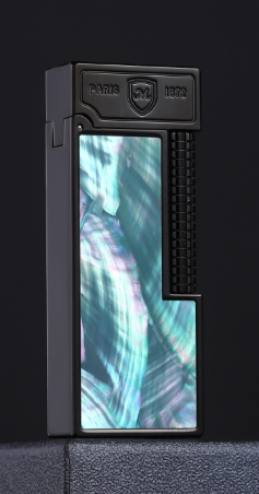 Колекційна латунна інкрустована перламутром запальничка