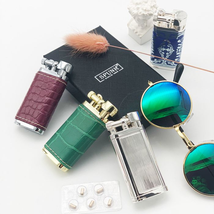 Запальничка газова SPUNK бордо під крокодила