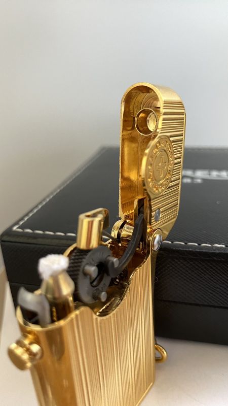 Запальничка бензинова колекційна THORENS з розкішним золотим покриттям
