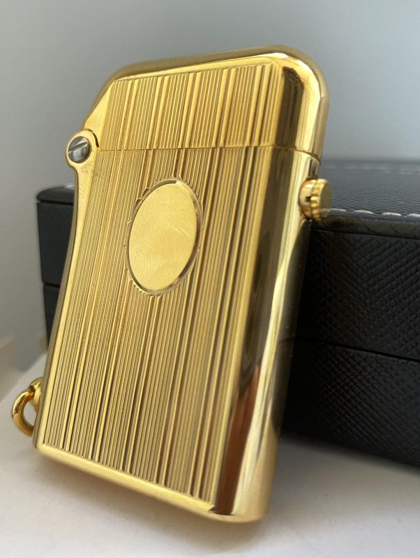 Запальничка бензинова колекційна THORENS з розкішним золотим покриттям