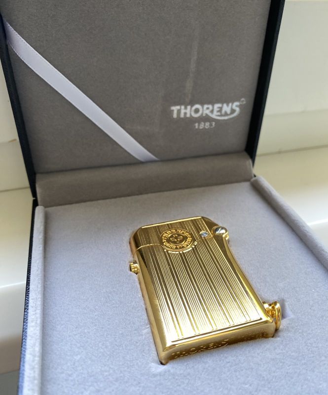 Запальничка бензинова колекційна THORENS з розкішним золотим покриттям