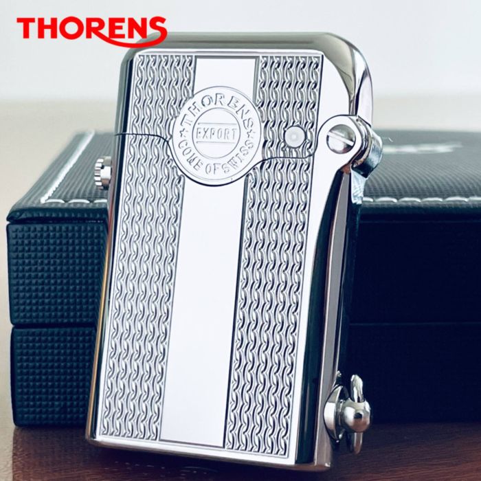 Вишукана бензинова запальничка Thorens "Export "срібна