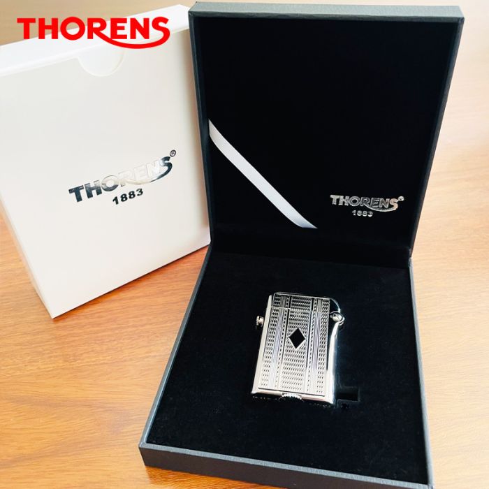 Вишукана бензинова запальничка Thorens "Export "срібна