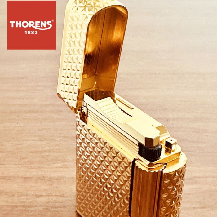 Статусна газова запальничка Thorens у золотистому кольорі
