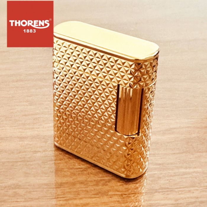 Статусна газова запальничка Thorens у золотистому кольорі