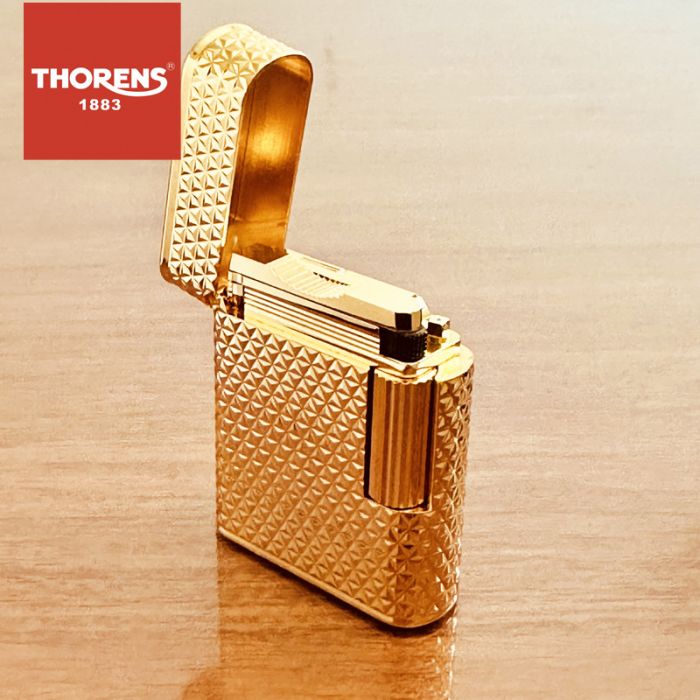 Статусна газова запальничка Thorens у золотистому кольорі