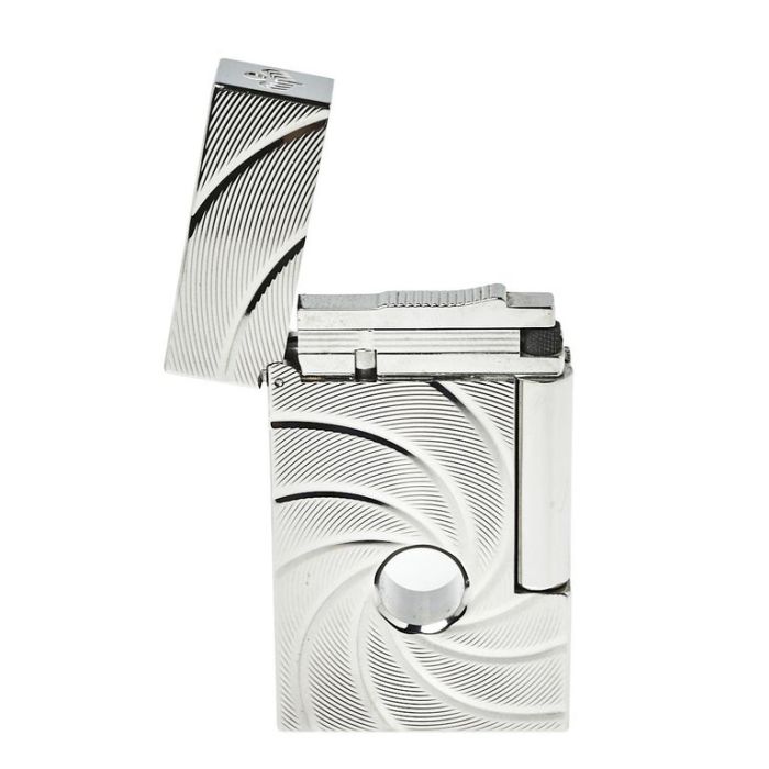 Легендарна газова запальничка THORENS "Гармата Джеймса Бонда"в срібному кольорі