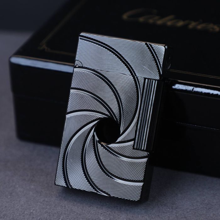 Легендарна газова запальничка THORENS "Гармата Джеймса Бонда"в чорному кольорі