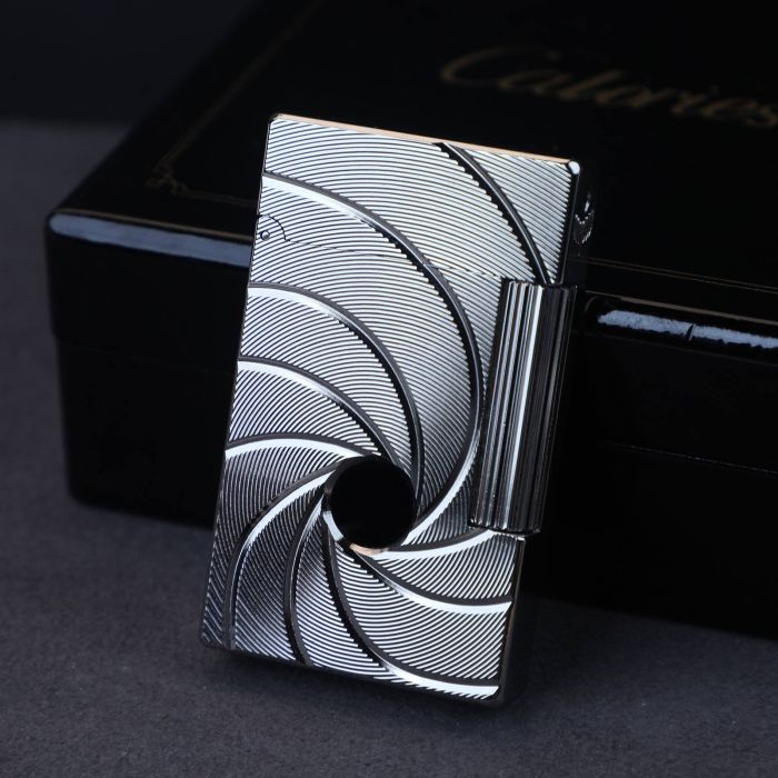 Легендарна газова запальничка THORENS "Гармата Джеймса Бонда"в срібному кольорі