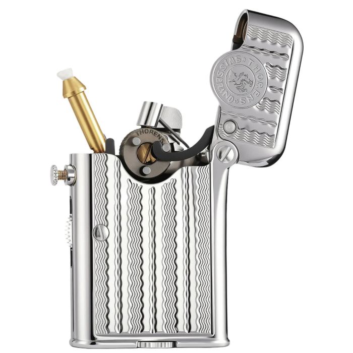 Вишукана бензинова запальничка Thorens срібна
