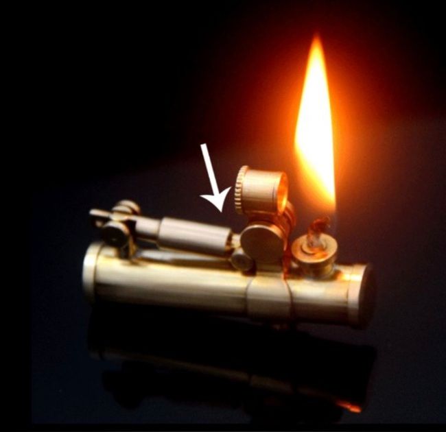 Антична бензинова запальничка Підзорна труба